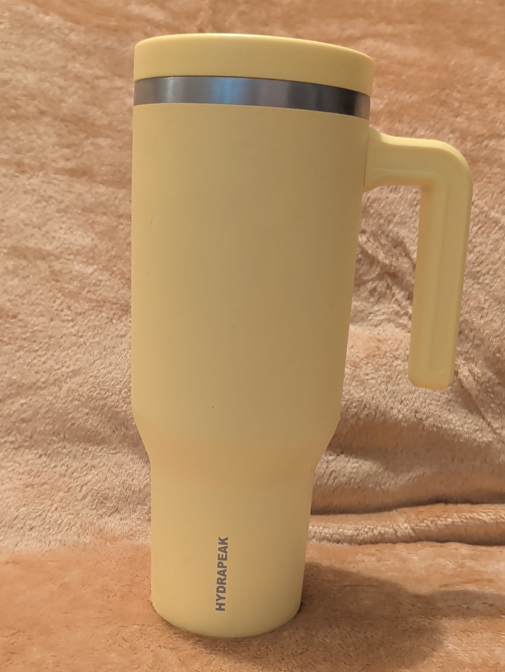 HydraPeak Yellow Insulated Travel Mug with Handle
